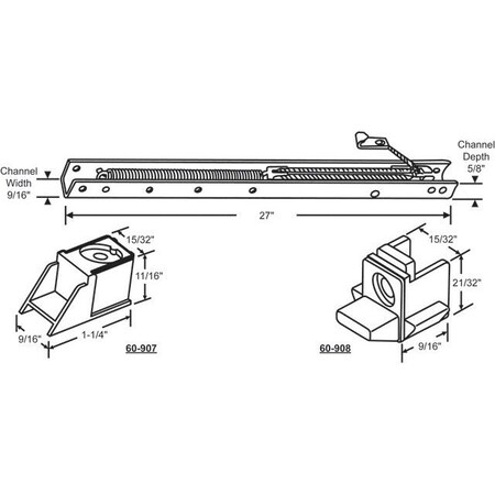 Strybuc 27in Window Channel Balance 60-263-9